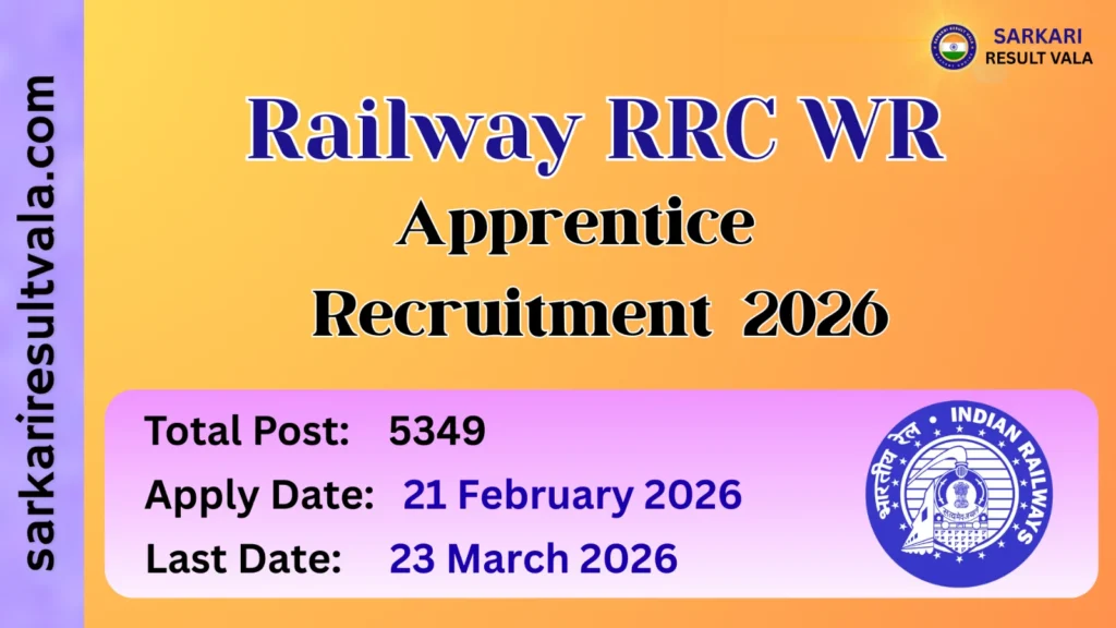 RRC WR Apprentice Recruitment 2026